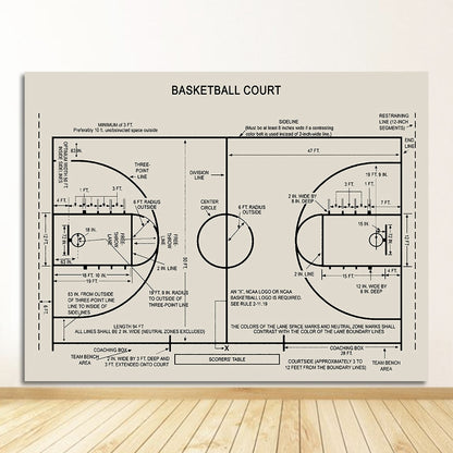 Basketball Court Print