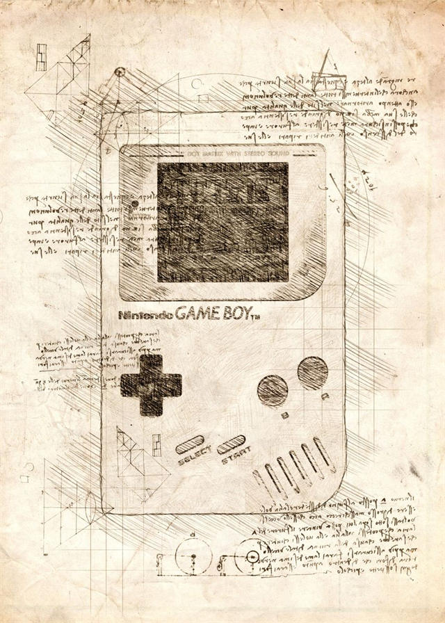 Vintage Sketch Game Poster