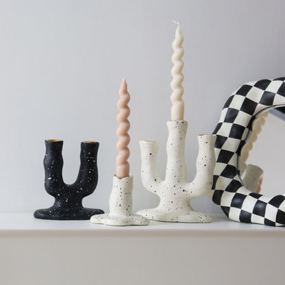 Ink Dot Candle Holders