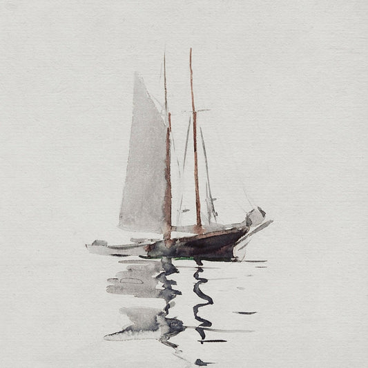 Vintage Sailboat Print
